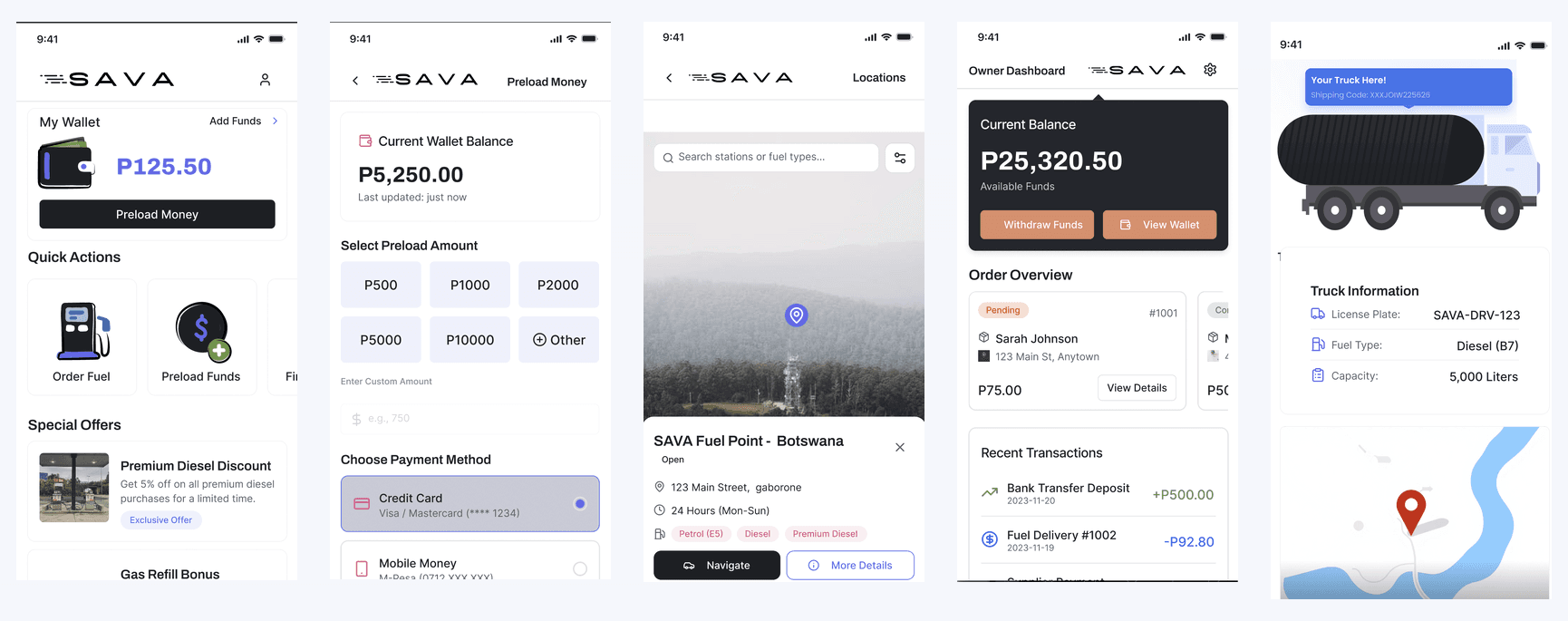 Sava: Fuel Wallet & Delivery App preview
